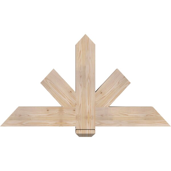 Ekena Millwork Kennewick Smooth Timber Gable Bracket, Douglas Fir, 48"W x 26"H x 3 1/2"D x 5 1/2"F, 13/12 Pitch GBW048X26X0406KEN00SDF - main